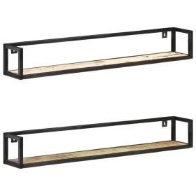 Estantes de pared 2 unidades 120 cm madera maciza reciclada by vidaXL, Shelves and shelves - Ref: Foro24-320674, Price: 98,19...