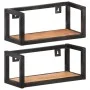 Estantes de pared 2 unidades 40 cm madera maciza acacia de vidaXL, Estantes y estanterías - Ref: Foro24-320669, Precio: 44,08...
