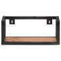 Estantes de pared 2 unidades 40 cm madera maciza acacia