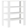 Mueble zapatero madera contrachapada blanco 61x32x70 cm