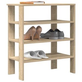 Mueble zapatero madera contrachapada roble sonoma 61x32x70 cm en Zapateros y organizadores de calzado | Comprar online en Foro24