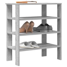 Mueble zapatero madera contrachapada gris sonoma 61x32x70 cm