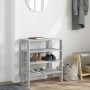 Mueble zapatero madera contrachapada gris sonoma 61x32x70 cm