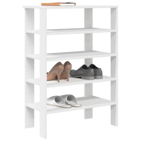 Mueble zapatero madera contrachapada blanco 61x32x87,5 cm