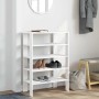Mueble zapatero madera contrachapada blanco 61x32x87,5 cm