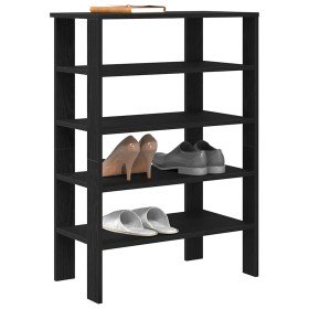 Mueble zapatero madera contrachapada negro 61x32x87,5 cm en Zapateros y organizadores de calzado | Comprar online en Foro24