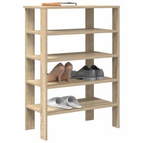 Mueble zapatero madera contrachapada roble sonoma 61x32x87,5 cm en Zapateros y organizadores de calzado | Comprar online en Foro