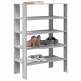 Mueble zapatero madera contrachapada gris sonoma 61x32x87,5 cm