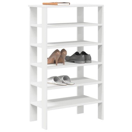 Mueble zapatero madera contrachapada blanco 61x32x105 cm en Zapateros y organizadores de calzado | Comprar online en Foro24