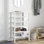 Mueble zapatero madera contrachapada blanco 61x32x105 cm