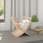 Stehender Zeitschriftenständer aus Holz in Naturfarbe von vidaXL, Zeitschriftenständer - Ref: Foro24-241217, Preis: 41,35 €, ...
