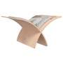Natural color standing wooden magazine rack by vidaXL, Magazine racks - Ref: Foro24-241217, Price: 42,39 €, Discount: %