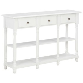 Weißer MDF-Konsolentisch 120x30x76 cm von vidaXL, Seitentische - Ref: Foro24-280015, Preis: 221,62 €, Rabatt: %