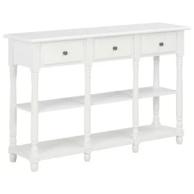 White MDF console table 120x30x76 cm by vidaXL, Side tables - Ref: Foro24-280015, Price: 217,78 €, Discount: %