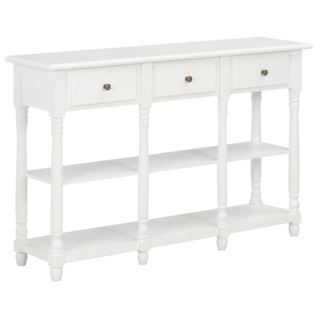 Weißer MDF-Konsolentisch 120x30x76 cm von vidaXL, Seitentische - Ref: Foro24-280015, Preis: 221,62 €, Rabatt: %