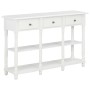 Weißer MDF-Konsolentisch 120x30x76 cm von vidaXL, Seitentische - Ref: Foro24-280015, Preis: 221,62 €, Rabatt: %