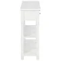 White MDF console table 120x30x76 cm by vidaXL, Side tables - Ref: Foro24-280015, Price: 217,78 €, Discount: %