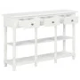 White MDF console table 120x30x76 cm by vidaXL, Side tables - Ref: Foro24-280015, Price: 217,78 €, Discount: %