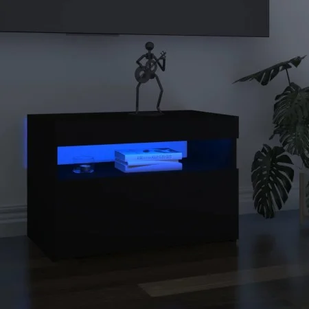 TV cabinet with LED lights black 60x35x40 cm by vidaXL, TV Furniture - Ref: Foro24-804411, Price: 46,91 €, Discount: %