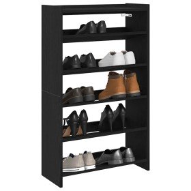Mueble zapatero madera contrachapada negro 60x25x100 cm en Zapateros y organizadores de calzado | Comprar online en Foro24