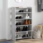 Mueble zapatero madera contrachapada gris sonoma 60x25x100 cm