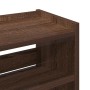 Mueble zapatero madera contrachapada marrón roble 60x25x81 cm