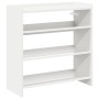 Mueble zapatero madera contrachapada blanco 60x25x62 cm