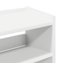 Mueble zapatero madera contrachapada blanco 60x25x62 cm