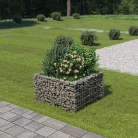 Steel gabion bed 90x90x50 cm by vidaXL, Pots and planters - Ref: Foro24-143557, Price: 59,54 €, Discount: %