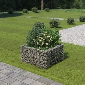 Steel gabion bed 90x90x50 cm by vidaXL, Pots and planters - Ref: Foro24-143557, Price: 57,11 €, Discount: %