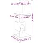 Cat scratching post with cream sisal posts 104 cm by vidaXL, Cat furniture - Ref: Foro24-171469, Price: 52,41 €, Discount: %