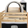 High bed for children with slide and ladder made of pine wood 97x208 cm by vidaXL, Cribs and beds for children - Ref: Foro24-...