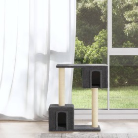 Kratzbaum für Katzen mit dunkelgrauen Sisalpfosten 60 cm von vidaXL, Katzenmöbel - Ref: Foro24-171432, Preis: 30,49 €, Rabatt: %