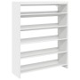 Mueble zapatero madera contrachapada blanco 80x25x100 cm