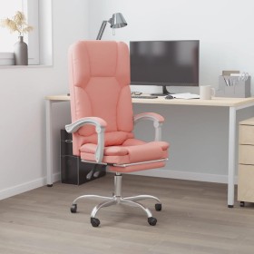 Rosafarbener Massage-Bürostuhl aus Kunstleder von vidaXL, Bürostühle - Ref: Foro24-349681, Preis: 124,15 €, Rabatt: %