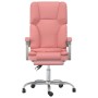 Pink synthetic leather massage reclining office chair by vidaXL, Office chairs - Ref: Foro24-349681, Price: 124,15 €, Discoun...