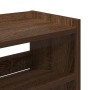 Mueble zapatero madera contrachapada marrón roble 80x25x81 cm