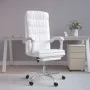 Silla de oficina reclinable cuero sintético blanco de vidaXL, Sillas de oficina - Ref: Foro24-349658, Precio: 119,10 €, Descu...