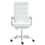 Silla de oficina reclinable cuero sintético blanco de vidaXL, Sillas de oficina - Ref: Foro24-349658, Precio: 115,81 €