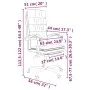Weißer Bürostuhl aus Kunstleder von vidaXL, Bürostühle - Ref: Foro24-349658, Preis: 119,10 €, Rabatt: %