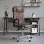 Brown synthetic leather massage reclining office chair by vidaXL, Office chairs - Ref: Foro24-349744, Price: 131,83 €, Discou...