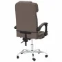 Brown synthetic leather massage reclining office chair by vidaXL, Office chairs - Ref: Foro24-349744, Price: 131,83 €, Discou...