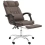 Brown synthetic leather massage reclining office chair by vidaXL, Office chairs - Ref: Foro24-349744, Price: 131,83 €, Discou...