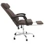 Brown synthetic leather massage reclining office chair by vidaXL, Office chairs - Ref: Foro24-349744, Price: 131,83 €, Discou...