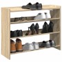 Mueble zapatero madera contrachapada roble sonoma 80x25x62 cm