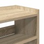 Mueble zapatero madera contrachapada roble sonoma 80x25x62 cm