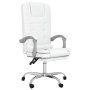 White synthetic leather massage reclining office chair by vidaXL, Office chairs - Ref: Foro24-349672, Price: 126,72 €, Discou...