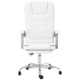 Weißer Massage-Bürostuhl aus Kunstleder von vidaXL, Bürostühle - Ref: Foro24-349672, Preis: 118,34 €, Rabatt: %