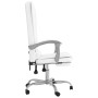 White synthetic leather massage reclining office chair by vidaXL, Office chairs - Ref: Foro24-349672, Price: 126,72 €, Discou...