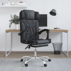 Silla de oficina reclinable masaje cuero sintético negro de vidaXL, Sillas de oficina - Ref: Foro24-349743, Precio: 142,22 €,...